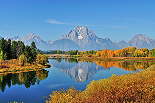 Autumn Reflections at Oxbow Bend in Grand Teton National Park fine art nature prints