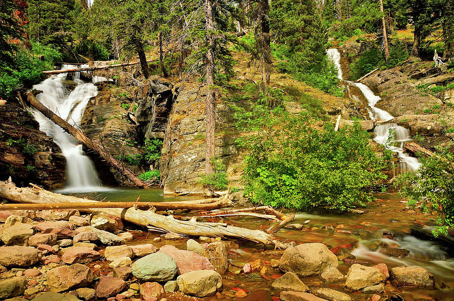 Glacier National Park Twin Falls fine art nature prints
