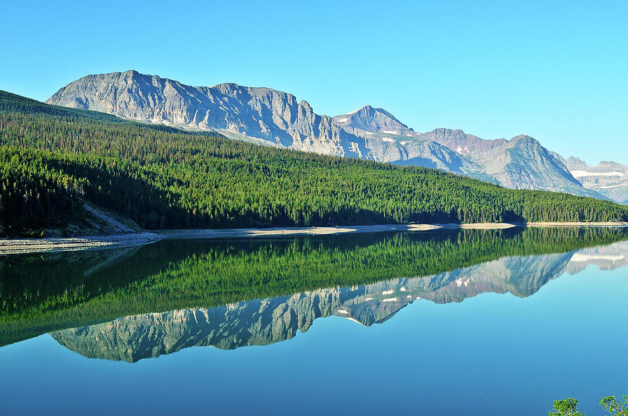 Lake Sherburne in Glacier National Park