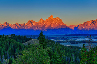 Teton Alpenglow fine art nature prints