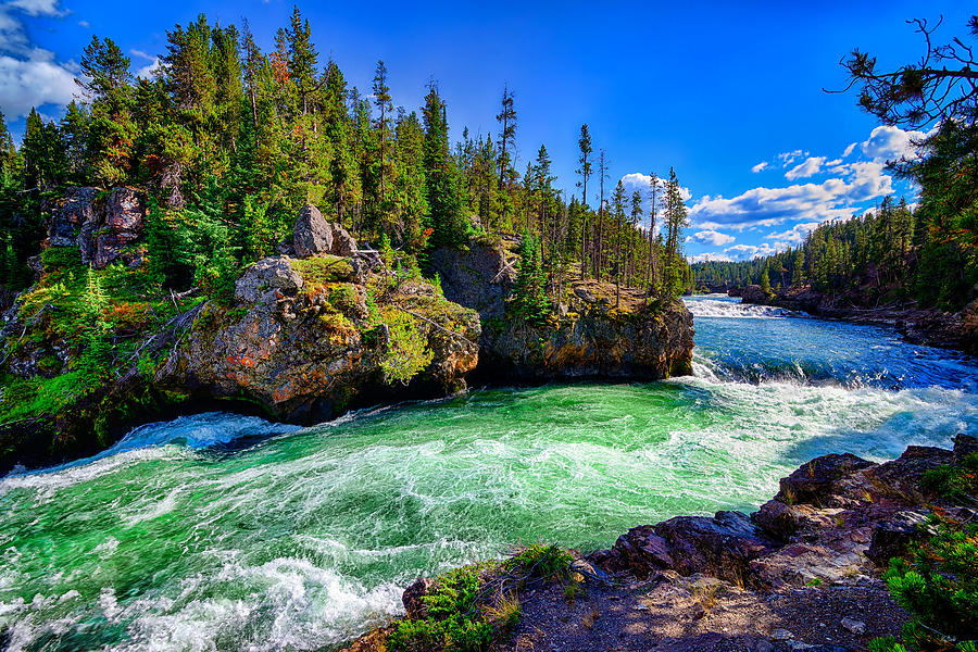 Brink of Yellowstone Upper Falls fine art nature prints