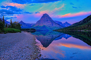 Dawn at Two Medicine Lake in Glacier National Park