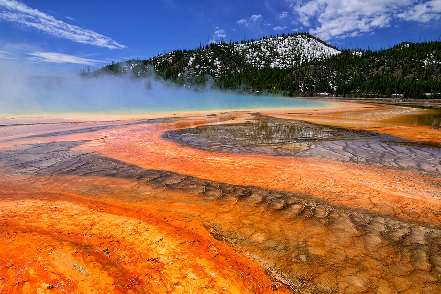 Grand Prismatic Spring Boardwalk View fine art nature prints
