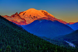 Rainier Alpenglow fine art nature prints