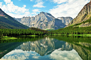 Glacier Mt Gould Reflection fine art nature prints