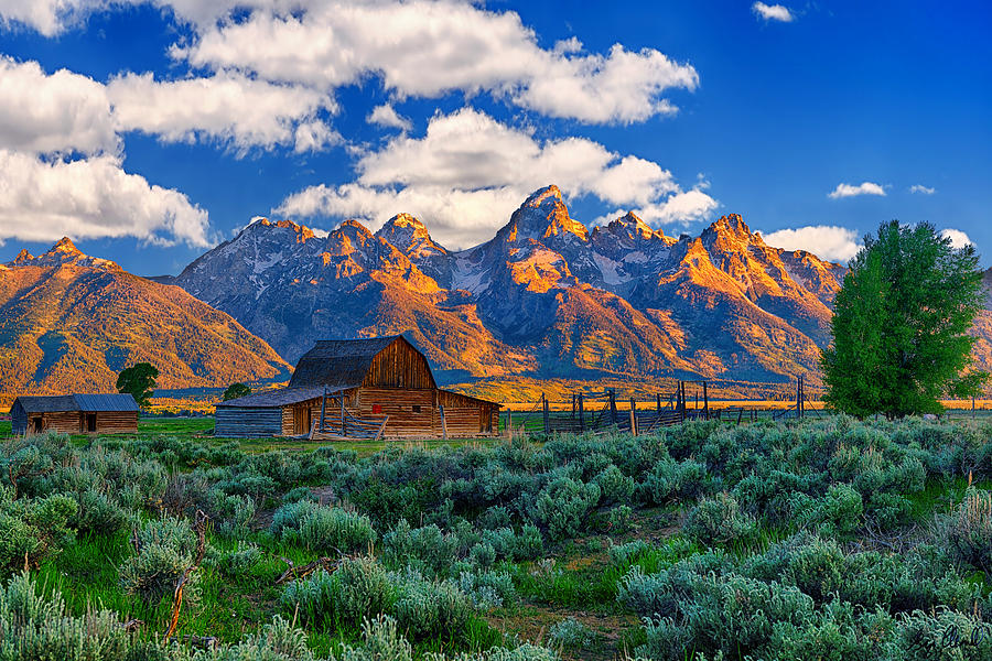 Sunrise on the Tetons Limited Edition fine art nature prints