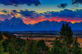 Teton Sunset fine art nature prints