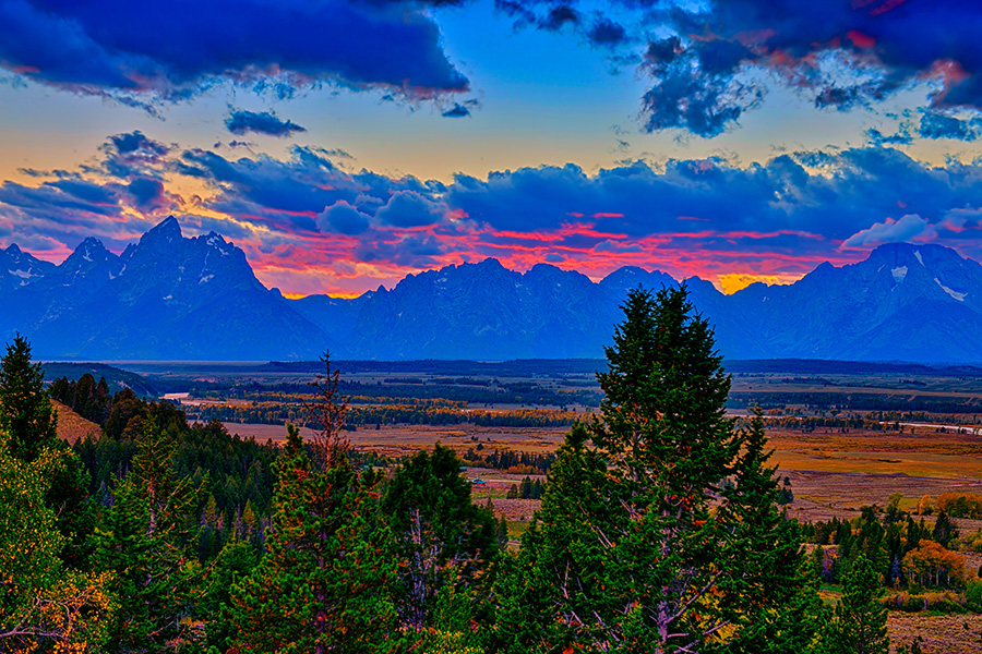 Teton Sunset fine art nature prints
