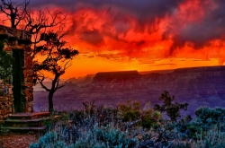 Stormy Sunset at the Watchtower