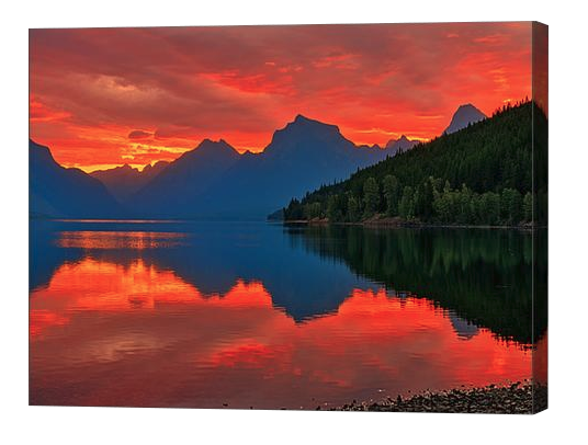 Lake McDonald Sunrise Canvas Print