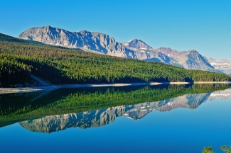 Lake Sherburne Reflections