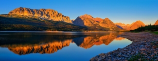 First Light Across Lake Sherburne