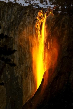 Horsetail Fall Aglow