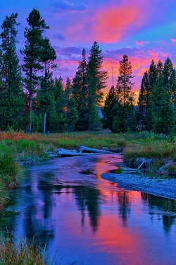 Sunset on Lucky Dog Creek