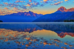 Redfish Lake Morning Reflections