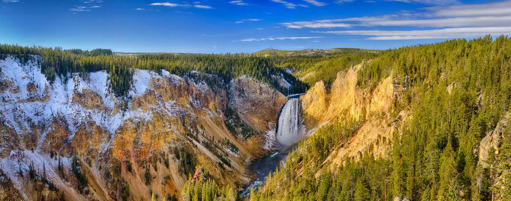 Yellowstone Grand Canyon Panorama From Lookout Point