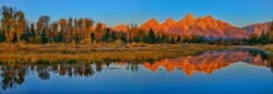 Panoramic Dawn at Schwabacher Landing