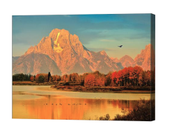 Oxbow Bend Autumn Dawn Canvas Print