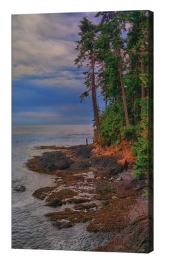 Standing By The Sea Canvas Print