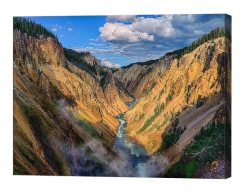 Yellowstone Canyon View Canvas Print